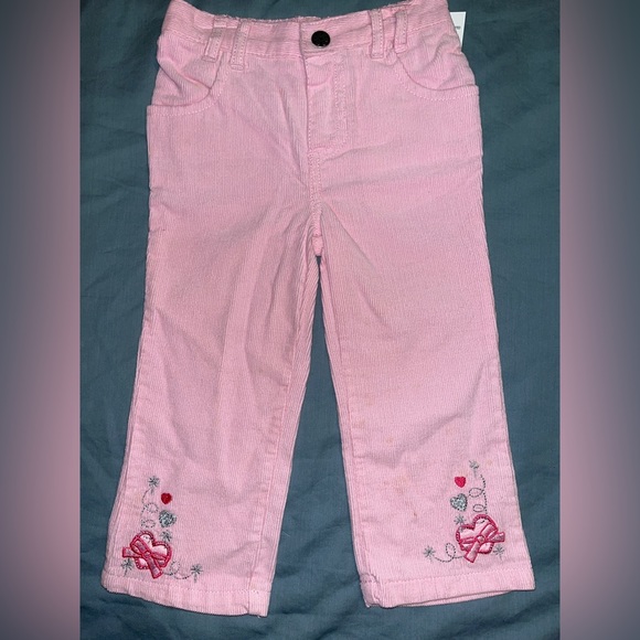 3 pc toddler girl ballerina set w/ puffer coat, fancy top, and embroidered pants - Picture 5 of 9